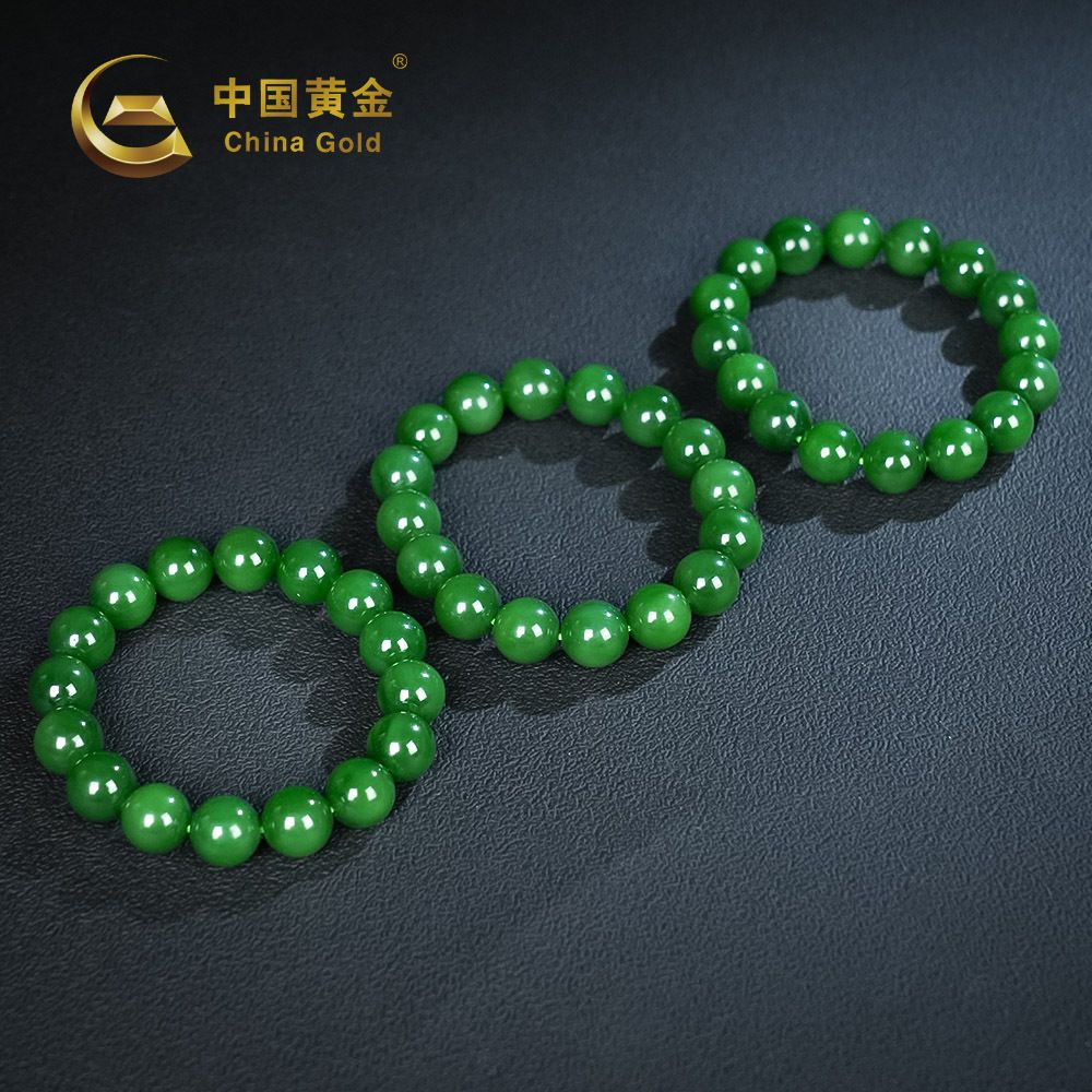 Russian Green Nephrite Jade Bracelet — Russian jade