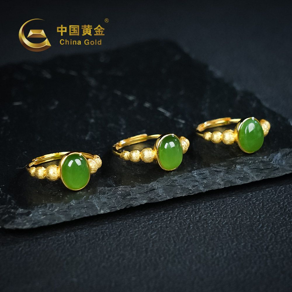 Russian Green Nephrite Jade Ring — Russian jade