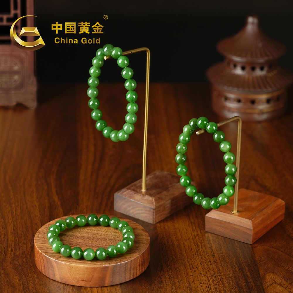 Russian Green Nephrite Jade Bracelet — Russian jade