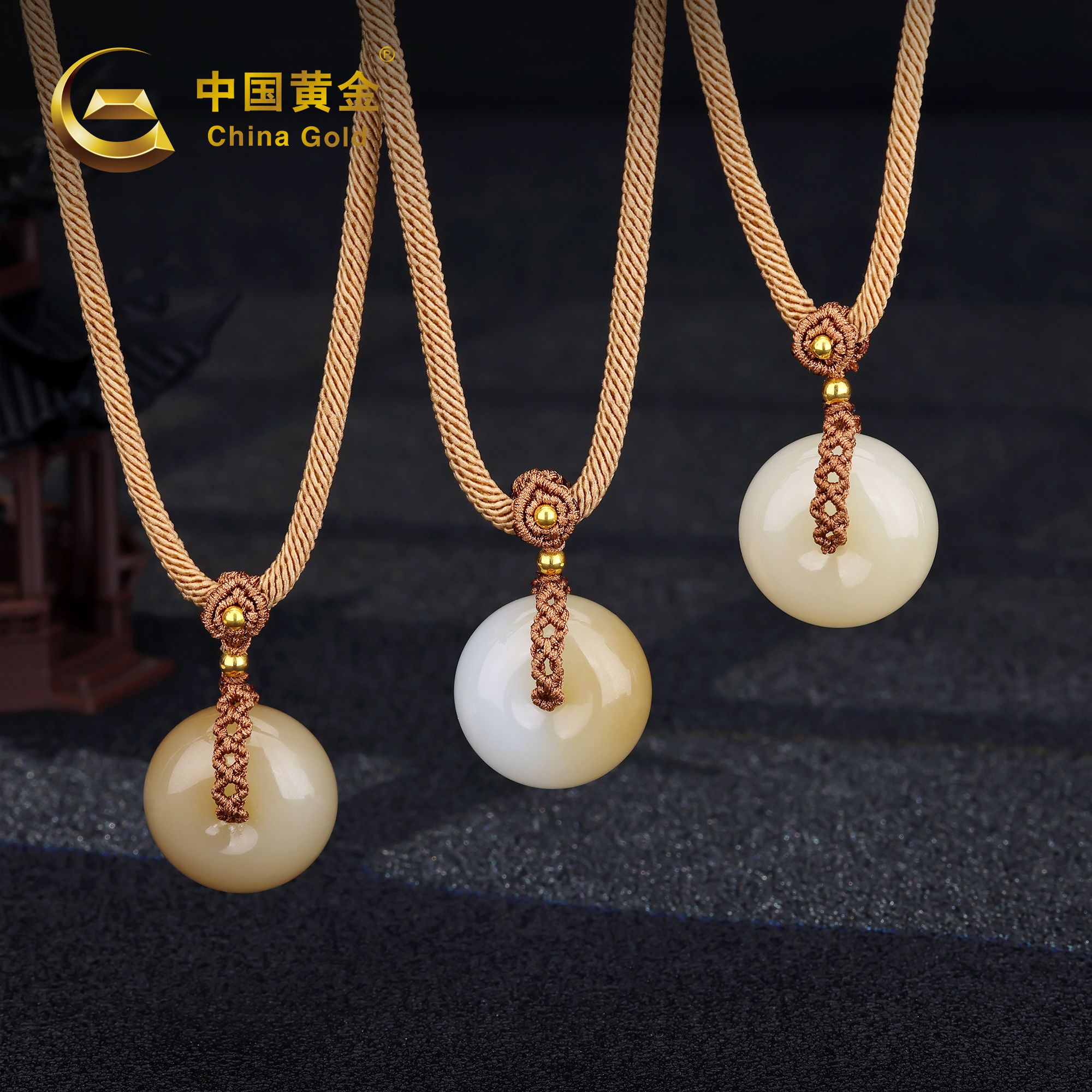 18K Gold Russian Hetian Nephrite Jade Pendant — Russian jade