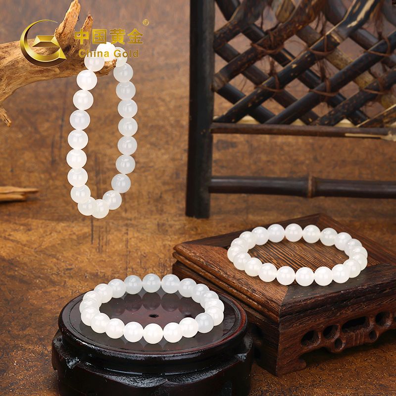 Qinghai White Nephrite Jade Bracelet — Qinghai jade
